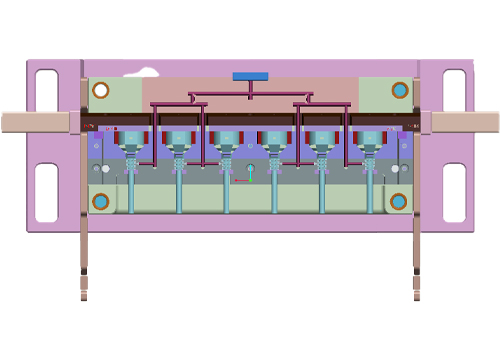 AC电源线插头模具